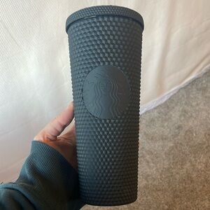 Matte black tumbler